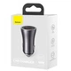 Автомобильное зарядное устройство Baseus Golden Contactor Max Dual Fast Charger Car Charger U+C 60W Dark Gray - изображение 3
