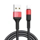 Кабель Hoco X26 Xpress charging data cable for Lightning Black＆Red - изображение 1