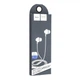 Наушники Hoco M14 initial sound universal earphones with mic White - изображение 2