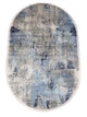 Бамбуковий килим Hali Vintage 1.2х1.8м. Овал Blue B173Е - зображення 1