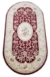 Классический ковер PARIS 1.5х2.3 м. Овал RED 9932C - изображение 1