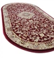 Классический ковер с иранским дизайном Iranian Star 0,8х1,5 м. Овал RED 4130A - изображение 3