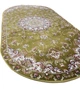 Классический ковер из полиэстера SILK STAR 0.8х1.6 м. Овал GREEN 1858Е - изображение 4
