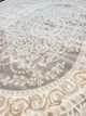 Классический ковер Flower 1.5x2.3 м. Овал Gray P658B - изображение 3