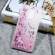 Чехол Glitter для Xiaomi Redmi 5 Plus Бампер Жидкий блеск сердце розовый - изображение 4
