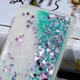 Чехол Glitter для Xiaomi Redmi 5 Plus Бампер Жидкий блеск бирюзовый - изображение 6