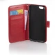 Чехол Idewei для iPhone 5 / 5s / SE книжка кожа PU с визитницей красный - изображение 4