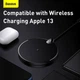 Безпровідна зарядка Baseus Digital LED Display Gen 2 Wireless Charger 15W Black - зображення 12