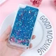 Чехол Glitter для Xiaomi Redmi 4a Бампер Жидкий блеск синий - изображение 2