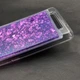 Чехол Glitter для Xiaomi Redmi 4a Бампер Жидкий блеск фиолетовый - изображение 4