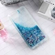 Чехол Glitter для Huawei Y5 2018 / Y5 Prime 2018 / DRA-L21 бампер Жидкий блеск синий - изображение 2