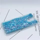 Чехол Glitter для Meizu M6 Note Бампер Жидкий блеск синий - изображение 2