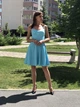 Женское льняное платье Poliit 8230 голубой 36 - изображение 4