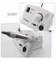 Фрезер для маникюра Nail Drill Pro ZS-602 65 Вт 45 000 оборотов с педалью и насадками Белый - изображение 4