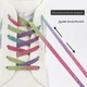 Еластичні плоскі шнурки FASTLACES T99-3 Green Rainbow - зображення 6