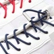 Круглі еластичні шнурки для взуття FASTLACES T8-2 Coffee - зображення 6