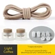 Эластичные круглые шнурки для обуви FASTLACES T1-8A Light Coffee - изображение 1