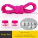 Эластичные круглые шнурки для обуви FASTLACES T1-8A Rose Red - изображение 1