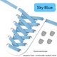 Еластичні плоскі шнурки FASTLACES T14-1Х Sky Blue - зображення 1
