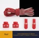 Шнурки для обуви со светоотражающим эффектом Fastlaces T2-4 Red 100 см - изображение 1