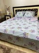 Постельное белье хлопковое Цветы Двуспальное 180 x 220 Бязь Лавандовое 50 х 70 - изображение 8