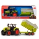 Детский трактор Dickie Toys с прицепом Клаас 57 см OL86915 - изображение 1