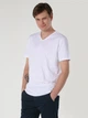Футболка хлопковая длинная мужская Colin's CL1058584WHT M White (8683197636447) - изображение 4
