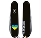Складной швейцарский нож Victorinox SPARTAN ARMY (Vx13603.3_T1090u) 12 функций 91 мм черный емблема Сердце сине-желтое - изображение 2