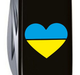 Складной швейцарский нож Victorinox SPARTAN ARMY (Vx13603.3_T1090u) 12 функций 91 мм черный емблема Сердце сине-желтое - изображение 3