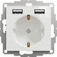Розетка із заземленням Schneider Electric + 2 USB тип А Sedna Design Біла (SDD111052) - зображення 2