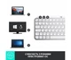 Клавіатура бездротова Logitech MX Keys Mini For Business Pale Gray (920-010609) - изображение 7