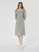 Платье миди летнее женское Colin's CL1063370OLV M Olive (8683197630803) - изображение 5