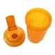Спортивная бутылка шейкер Lesko HC752 Orange 400ml с пружиной для смешивания жидкости питания спортсменов - изображение 2