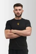Футболка чоловіча Vsetex Classic М2 Тризуб Чорна S - зображення 1