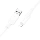 Кабель USB Hoco X84 USB to Lightning charging data cable, 1m, PVC material, current up to 2.4A Білий - зображення 3