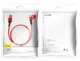 Кабель быстрой зарядки Baseus Lightning 2A 120 см. (CALYW-09) Red - изображение 5