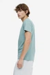 Футболка H&M Essentials №7 Regular Fit XS светло бирюзовый 0685816170 - изображение 2