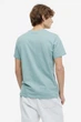 Футболка H&M Essentials №7 Regular Fit XS светло бирюзовый 0685816170 - изображение 3