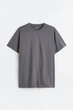 Футболка H&M Regular Fit XXXL темно серый 0685816177 - изображение 4