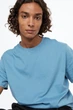 Футболка H&M Regular Fit ХХL светло синий 0685816180 - изображение 5