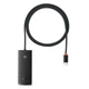 USB хаб адаптер Baseus Lite Series 4 в 1 (Type-С to USB 3.0*4 ) 1м Black - изображение 1