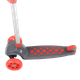 Самокат триколісний з колесами, що світяться, Best Scooter Сірий з червоним - зображення 3