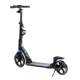 Самокат двухколесный с большими колесами и ручным амортизатором Best Scooter Черный с синим - изображение 2