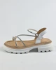 Босоножки со стразами Evromoda 36811440 белые кожа 36 - изображение 3