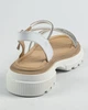 Босоножки со стразами Evromoda 36811440 белые кожа 36 - изображение 5