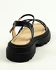Босоножки со стразами Evromoda 36811440 черные кожа 39 - изображение 5
