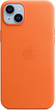 Etui Apple MagSafe Leather Case do Apple iPhone 14 Plus Orange (MPPF3) - obraz 1