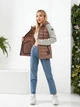 Куртка sport style ветровка с трикотажными рукавами от Khan kh1011, кофе 50 - изображение 4
