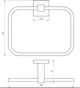 Полотенцедержатель Globus Lux SQ 9407 SUS304 нержавеющая сталь - изображение 3