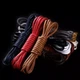 Вощеные круглые шнурки для обуви FASTLACES P2-2 White 80cm - изображение 5